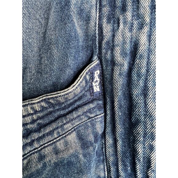 Free People Vintage 90s S Denim Chore Coat Oversized Hooded Long Jean Jacket Y2K - Picture 7 of 11